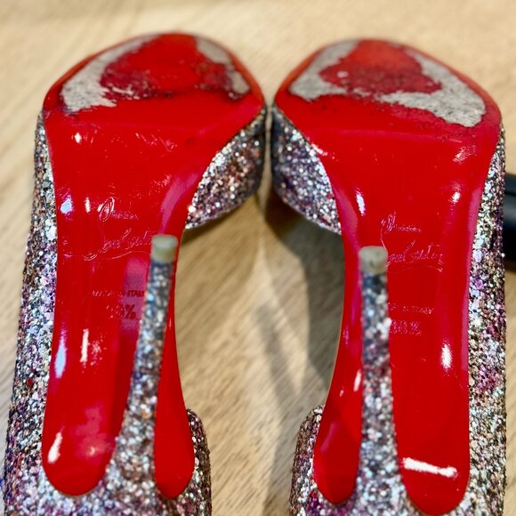 Christian Louboutin Demi You Glitter Pumps – Size 38.5 - Picture 11 of 11
